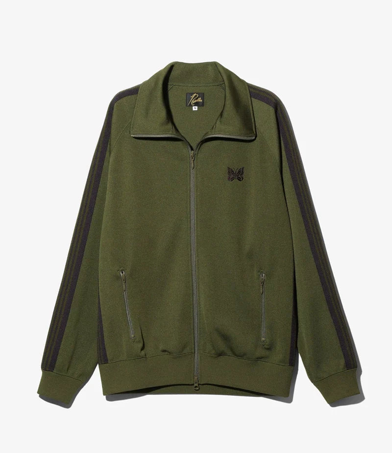 Needles Style Embroidered Butterfly Track Jacket - Olive Green/Dark