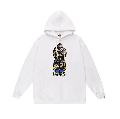 BAPE Baby Milo Shark Figure Pullover Hoodie